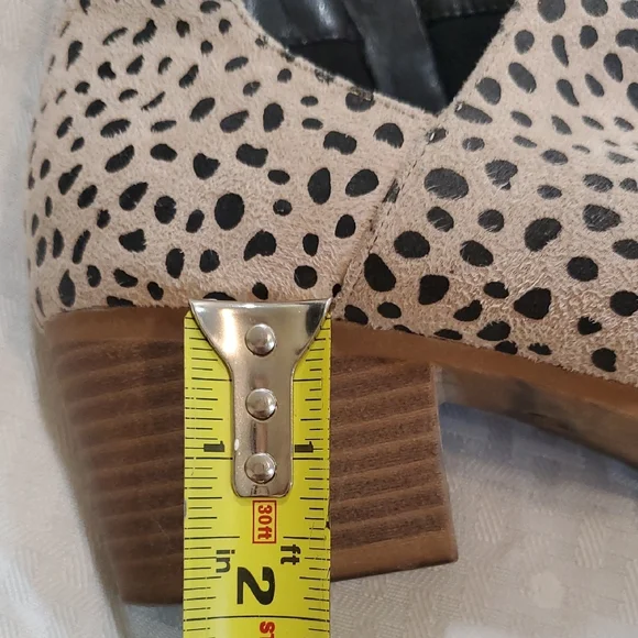Jolimall Stylish Leopard Print Ankle Booties Sz 8 - Picture 6 of 12